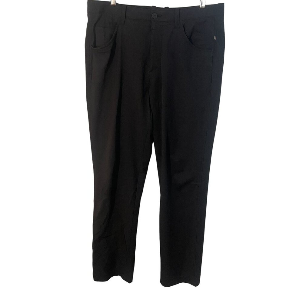 Ping Sensorcool Golf Pants Men 34 Black Outdoor Sports Activewear Logo